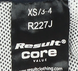 Result Boys Blue Waterproof Hooded Rain Coat XS