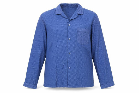 Unisex Adults UK Size M Maine New England Blue Classic Button-Up