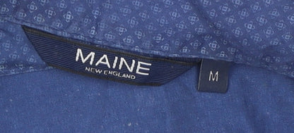 Maine New England Blue Button-Up Shirt M