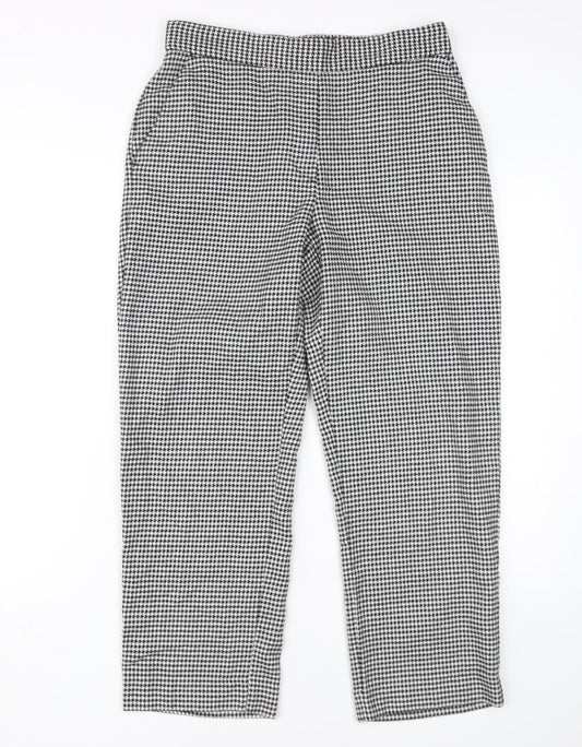 Womens UK Size M Zara Regular Fit Dress Pants Black Trousers