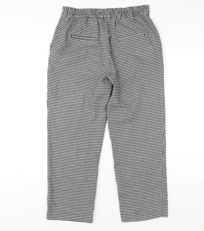 Womens UK Size M Zara Regular Fit Dress Pants Black Trousers
