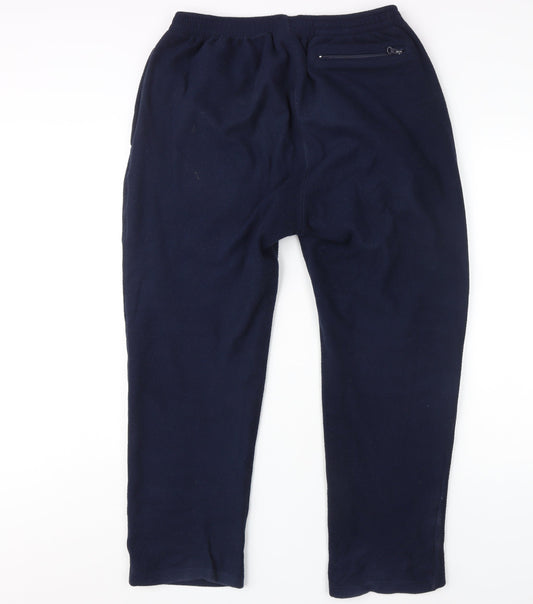 Damart Men's Blue Fleece Jogger Trousers, Size L