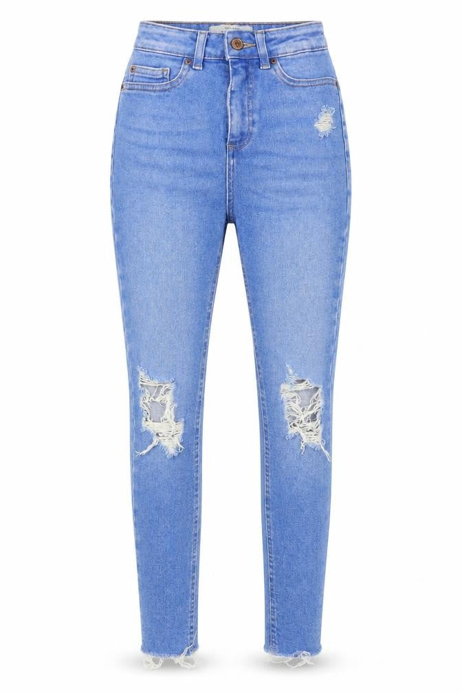 Womens UK Size 6 New Look Slim Fit Skinny Blue Jeans