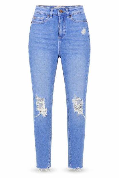 Womens UK Size 6 New Look Slim Fit Skinny Blue Jeans