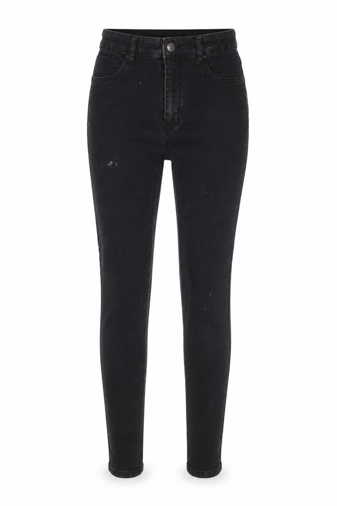 Womens UK Size 12 Pull&Bear Slim Fit Skinny Black Jeans