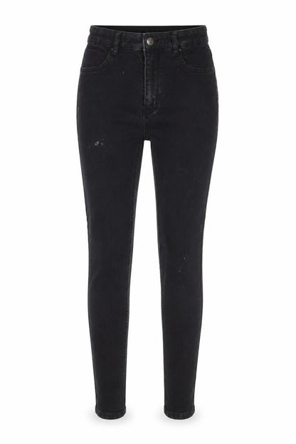 Womens UK Size 12 Pull&Bear Slim Fit Skinny Black Jeans