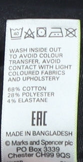 Womens UK Size 8 Marks and Spencer Regular Fit Jegging Black Jeans