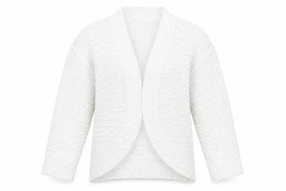 Womens UK Size M David Emanuel White Cardigan Jumper
