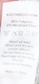 David Emanuel Women's White Cardigan M - Classic Chic