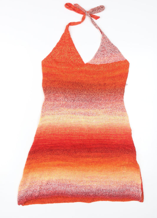 Collusion Women's Multicoloured Slip Dress Size M