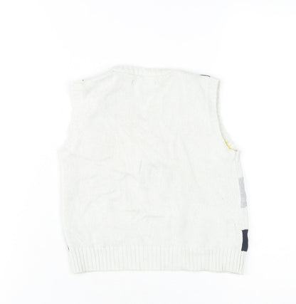 Unisex Adults UK Size 4 Nautica Multicoloured Vest Jumper