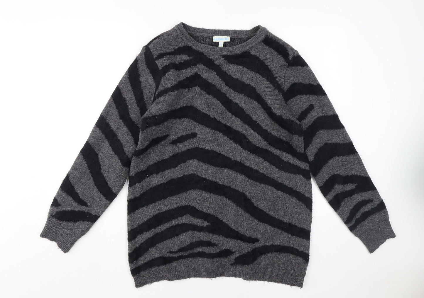 Womens UK Size M JoJo Maman Bébé Grey Pullover Jumper