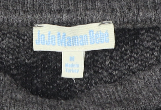 Womens UK Size M JoJo Maman Bébé Grey Pullover Jumper