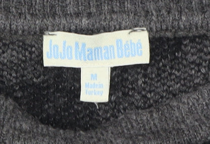 Womens UK Size M JoJo Maman Bébé Grey Pullover Jumper