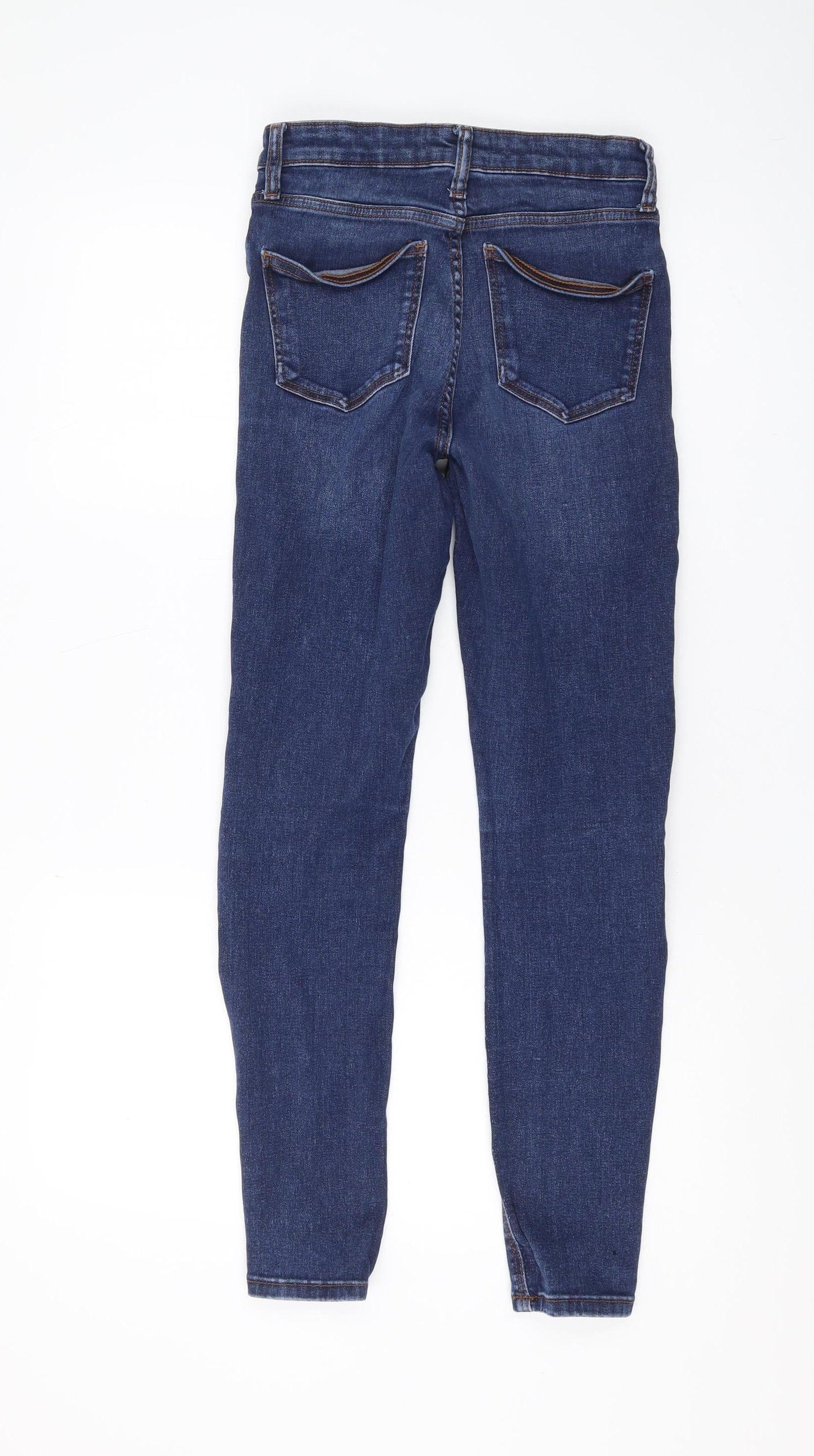 Womens UK Size 10 MNG Slim Fit Skinny Blue Jeans