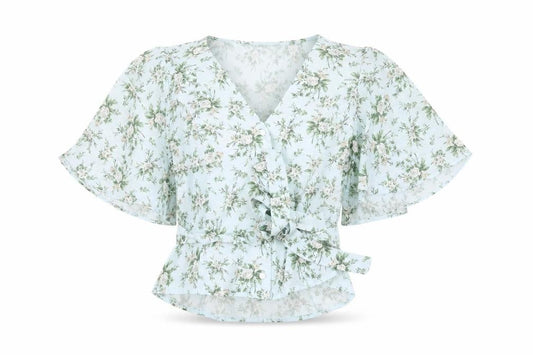 Womens UK Size 10 ASOS Design Multicoloured Wrap Blouse