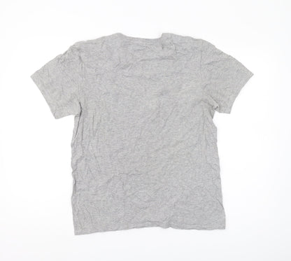 Nike Men's Grey Graphic T-Shirt, Medium, Athletic Fit