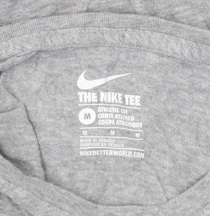 Nike Men's Grey Graphic T-Shirt, Medium, Athletic Fit