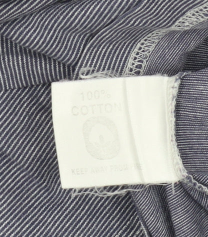 Glenmuir Men’s Grey Striped Polo, Size L