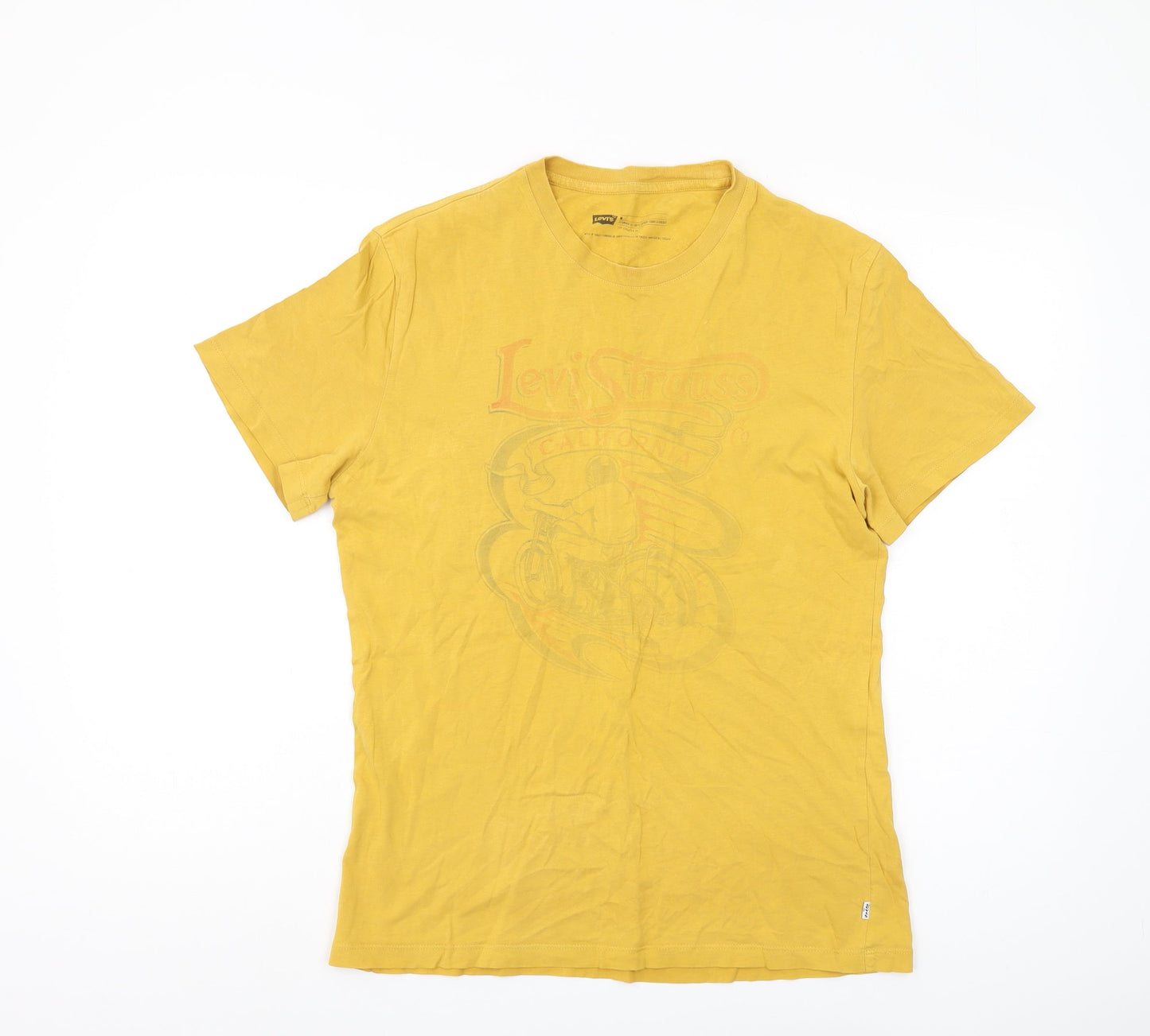 Levi's Men's Yellow Graphic Print T-Shirt M