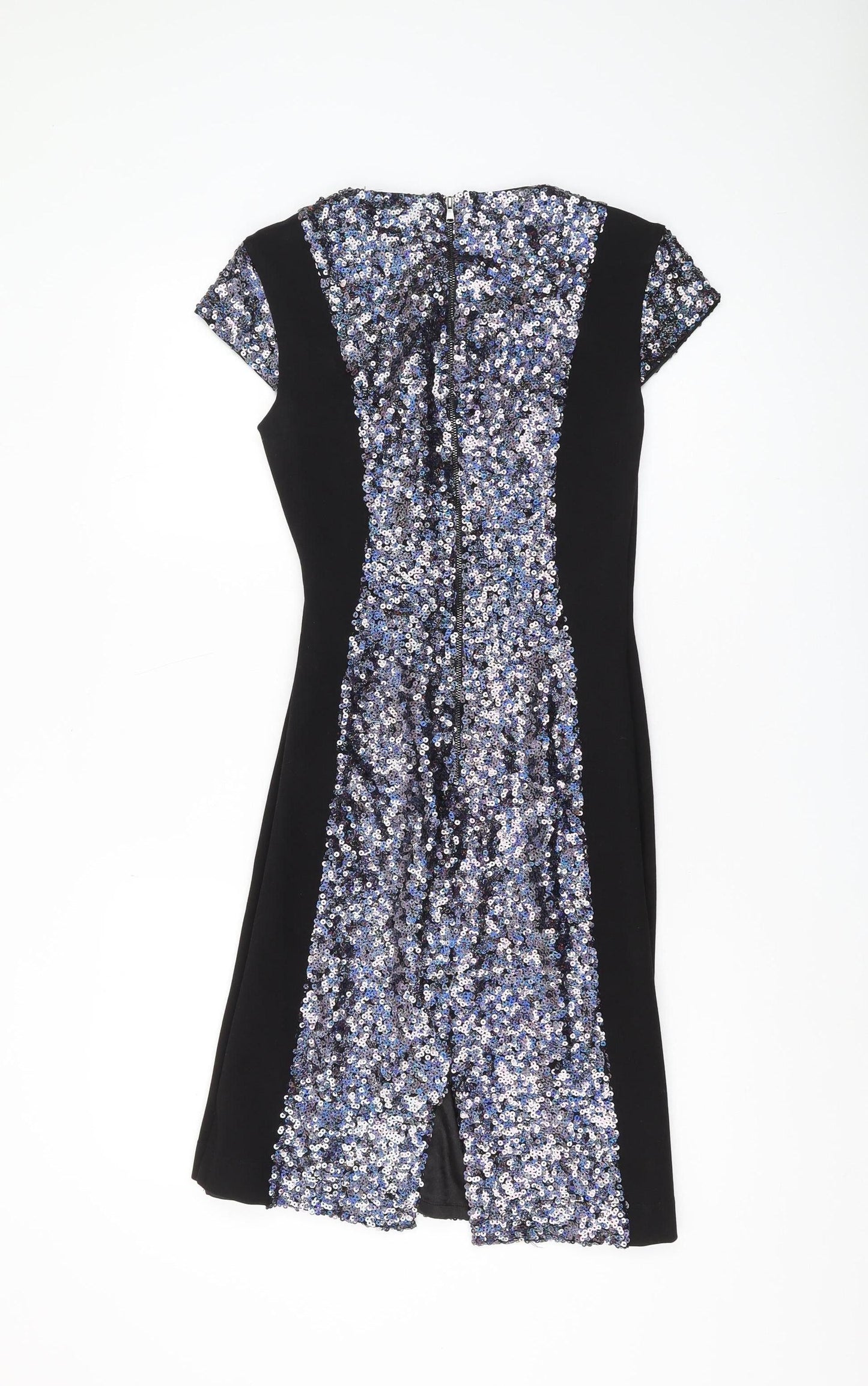 French Connection Women’s Black Sequin Sheath Dress Size 10