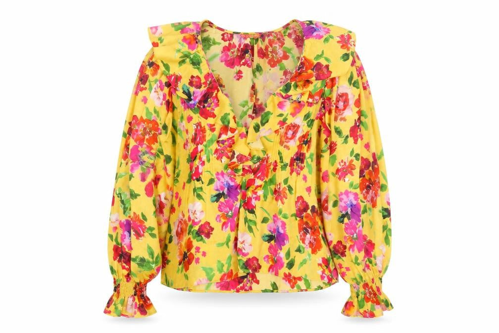 Womens UK Size S Zara Yellow  Blouse