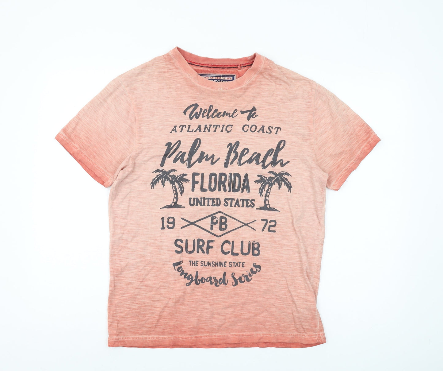 St George by Duffer Men's Orange Surf T-Shirt, Small
