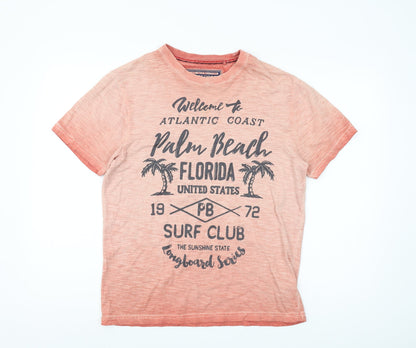 St George by Duffer Men's Orange Surf T-Shirt, Small