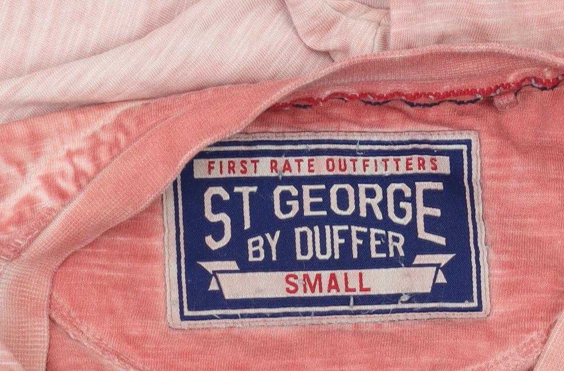 St George by Duffer Men's Orange Surf T-Shirt, Small