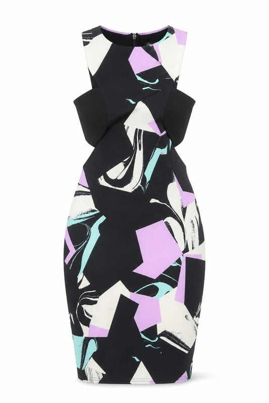 Front view of Miss Selfridge Women's Multicoloured Bodycon Dress, size 4
