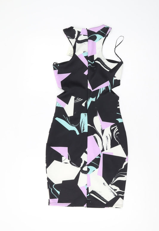 Miss Selfridge Women's Multicoloured Bodycon Dress Size 4
