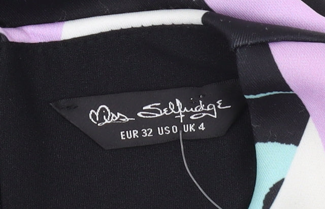 Miss Selfridge Women's Multicoloured Bodycon Dress Size 4