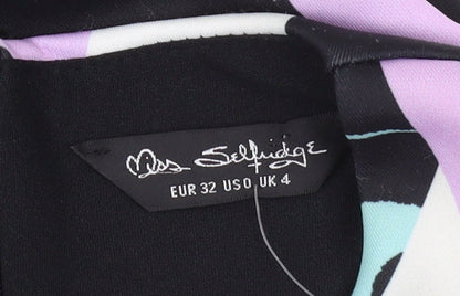 Miss Selfridge Women's Multicoloured Bodycon Dress Size 4