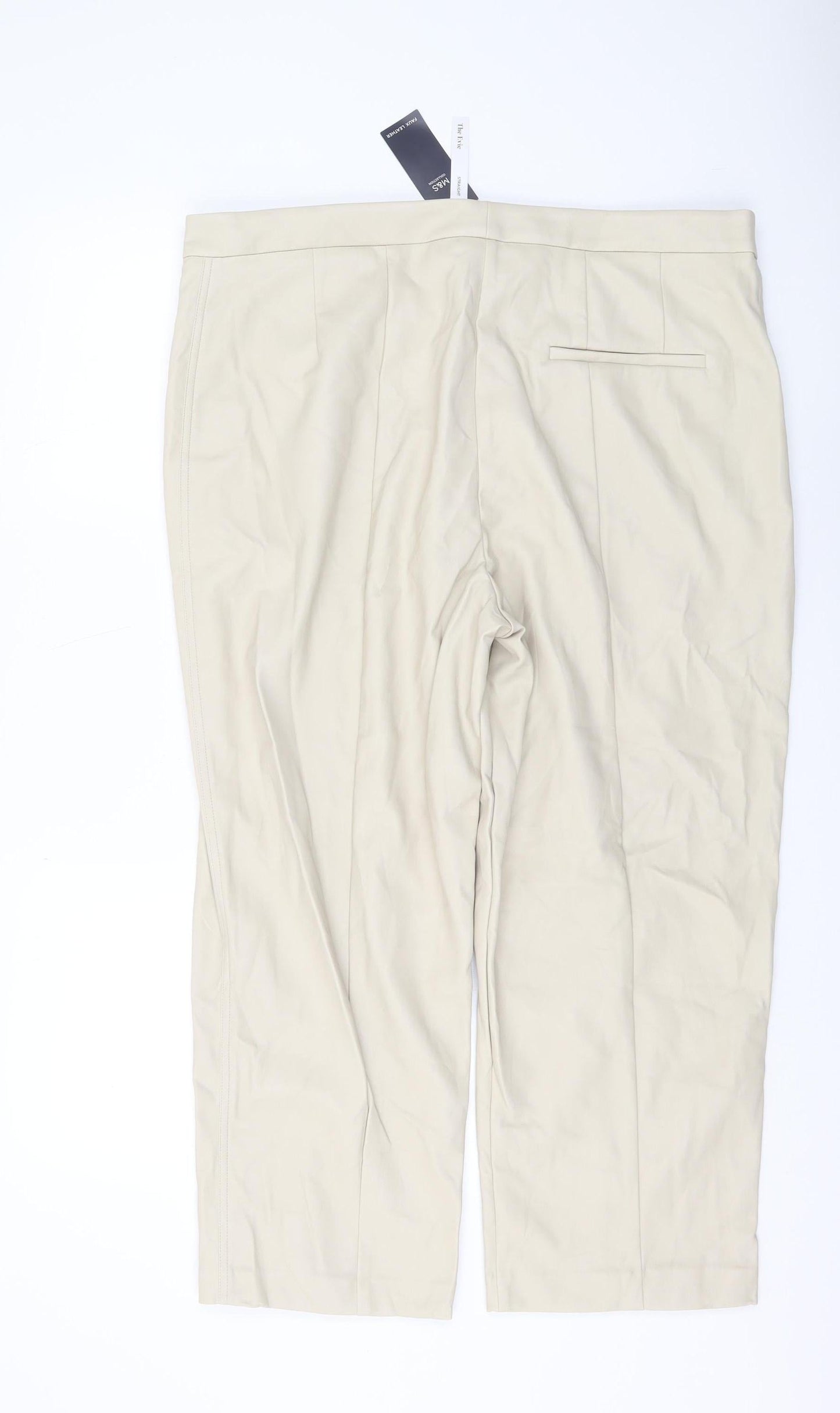 Womens UK Size 20 Marks and Spencer   Beige Trousers