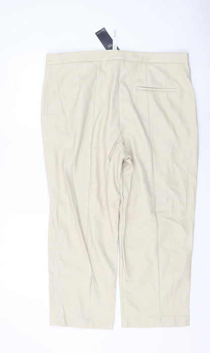 Womens UK Size 20 Marks and Spencer   Beige Trousers