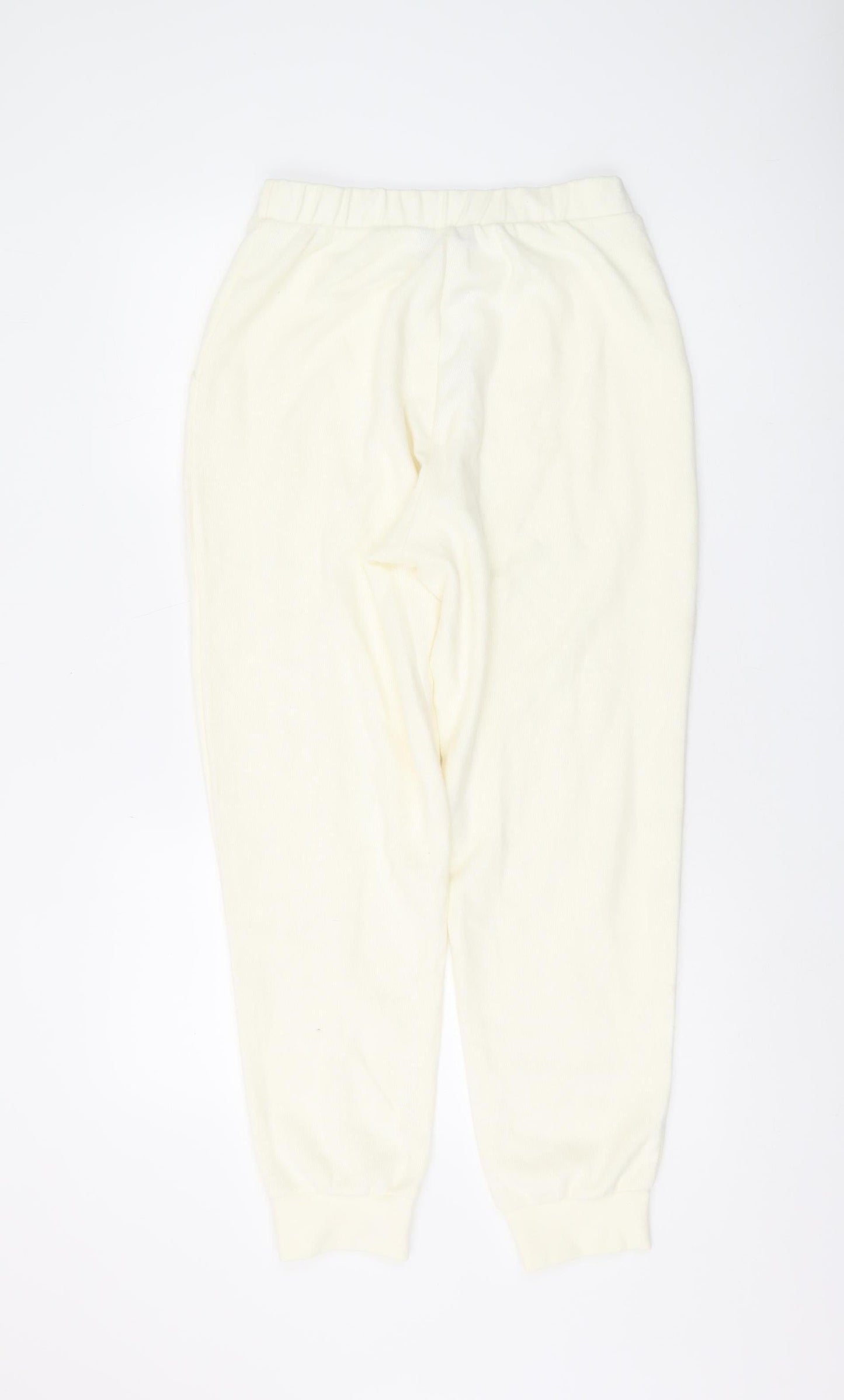Womens UK Size S ASOS Regular Fit Jogger Ivory Trousers