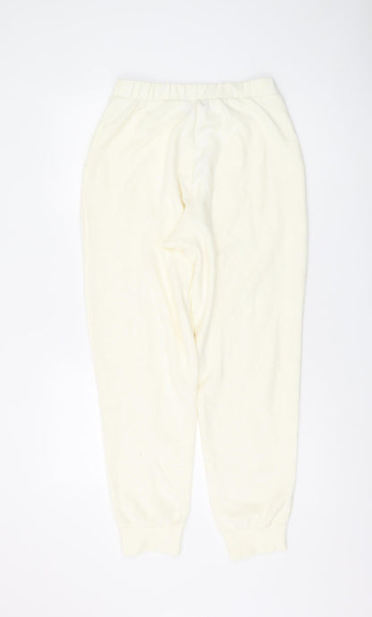 Womens UK Size S ASOS Regular Fit Jogger Ivory Trousers