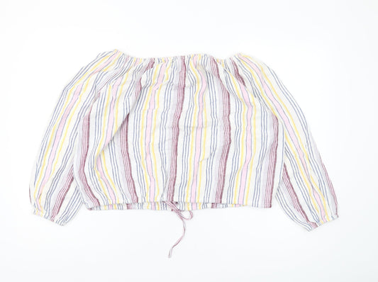 GAP Women's XS Multicoloured Striped Blouse