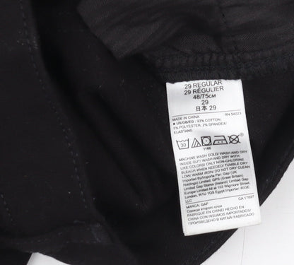 GAP Men's Black Straight Jeans, Size 29 Regular Fit