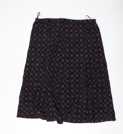 Marks and Spencer Women's Geometric Midi Skirt, Size 16