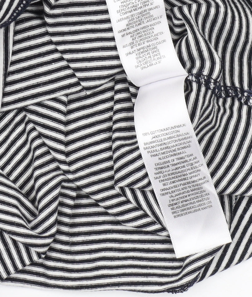 Jasper Conran Men's M Black Striped Polo Shirt