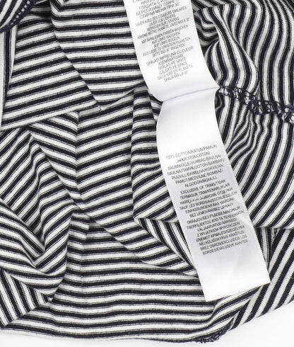 Jasper Conran Men's M Black Striped Polo Shirt