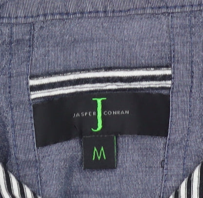 Jasper Conran Men's M Black Striped Polo Shirt