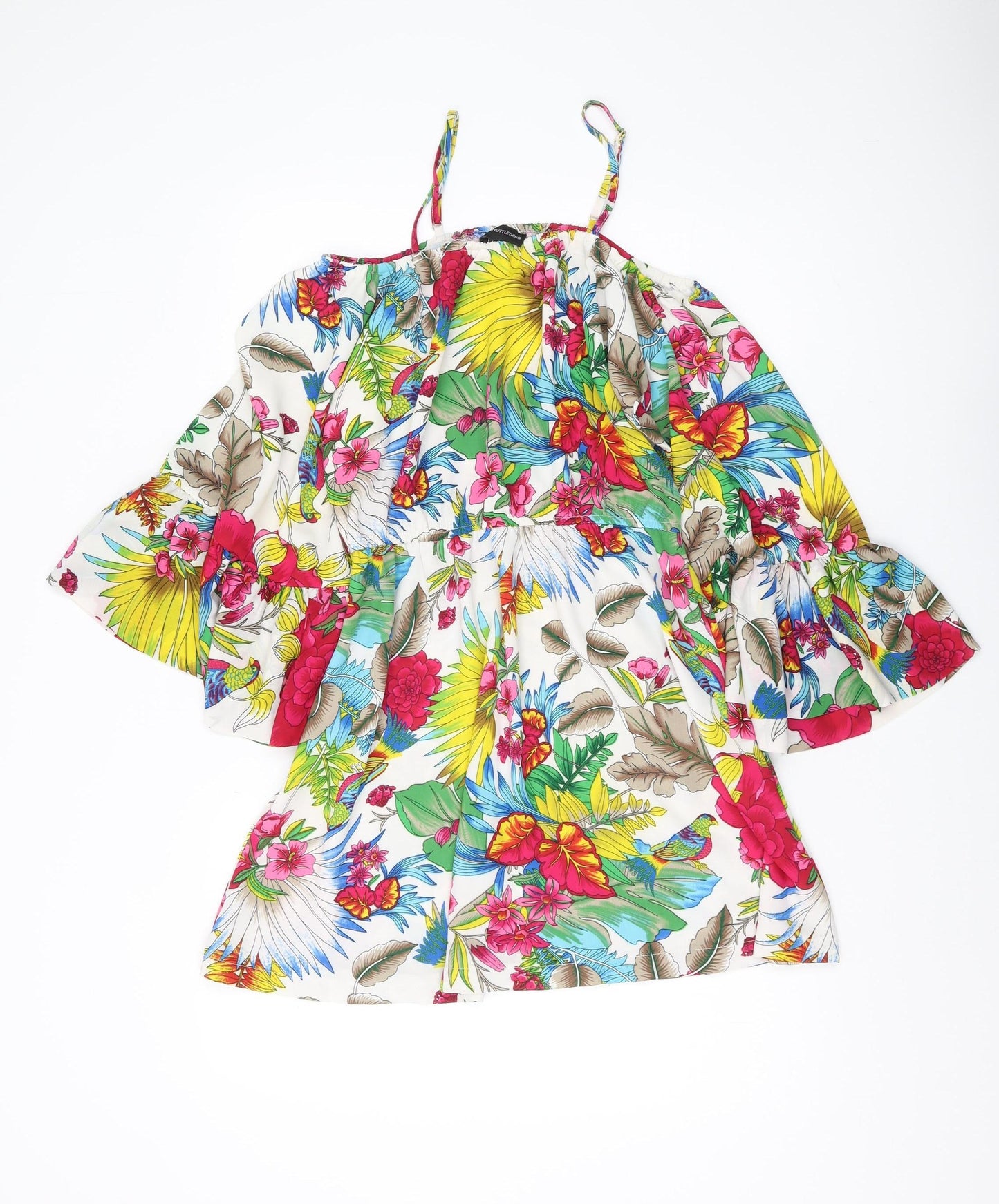 PrettyLittleThing Women's Floral A-Line Dress, Size 10