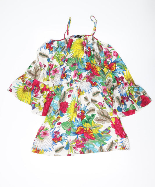 PrettyLittleThing Women's Floral A-Line Dress, Size 10