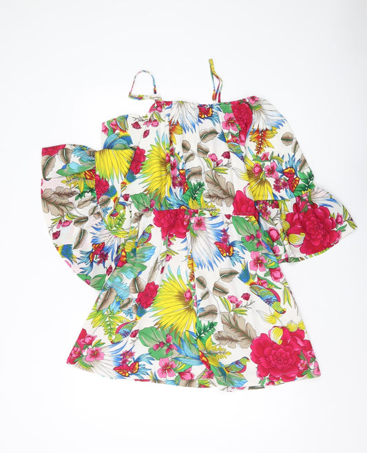 PrettyLittleThing Women's Floral A-Line Dress, Size 10