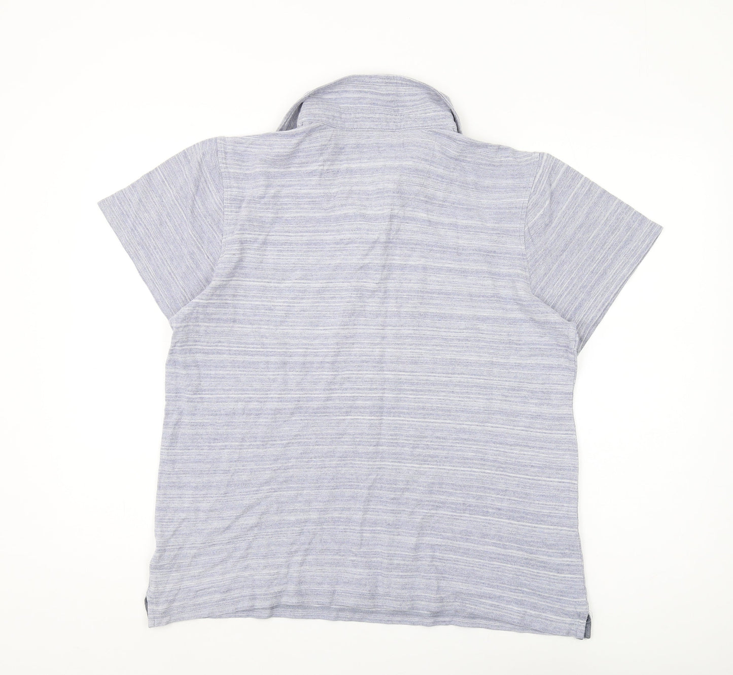 Jasper Conran Men's Blue Striped Polo Shirt S