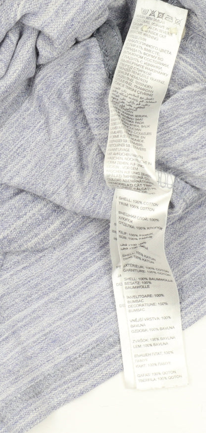 Jasper Conran Men's Blue Striped Polo Shirt S