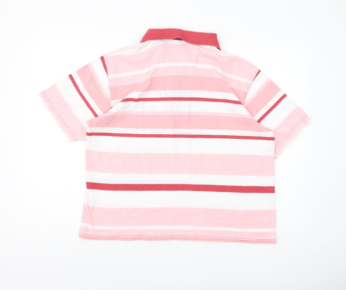 Unisex Adults UK Size L Cotton Traders Pink Classic Polo