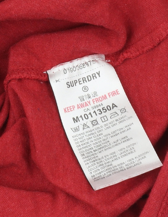 Superdry Men's Red XL Crew Neck T-Shirt